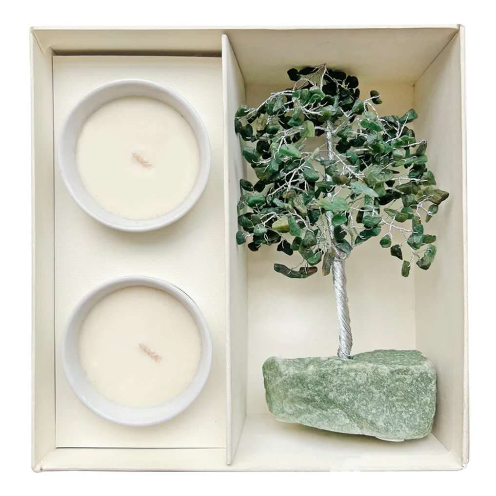 Gemstone Tree with Candles