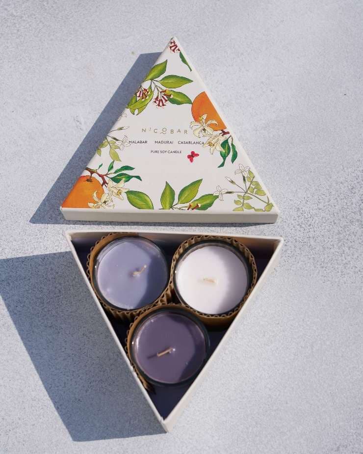Nicobar Trio Candle