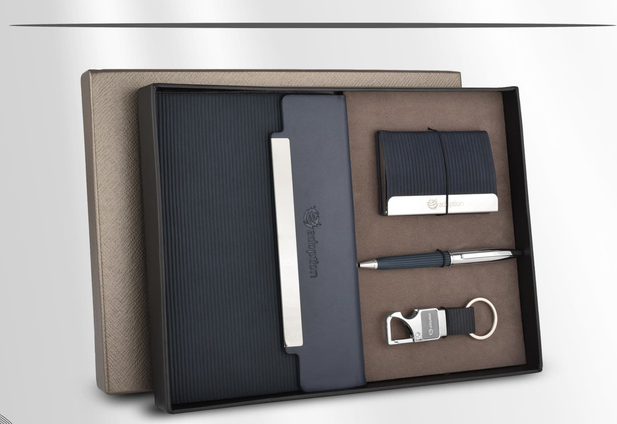 Ribbed Notebook Gift Set of Four