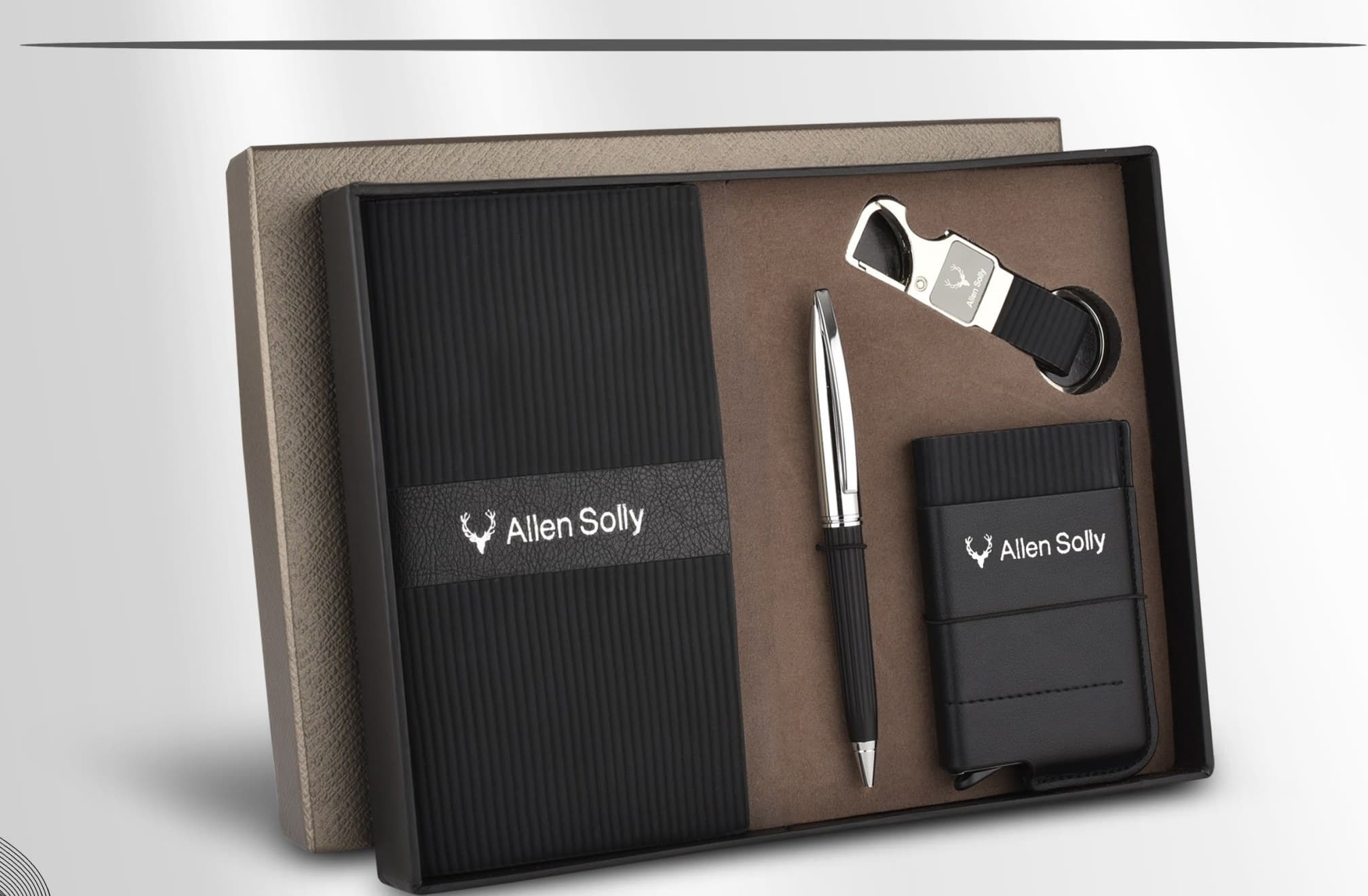 Ribbed A6 Notebook Gift Set of Four