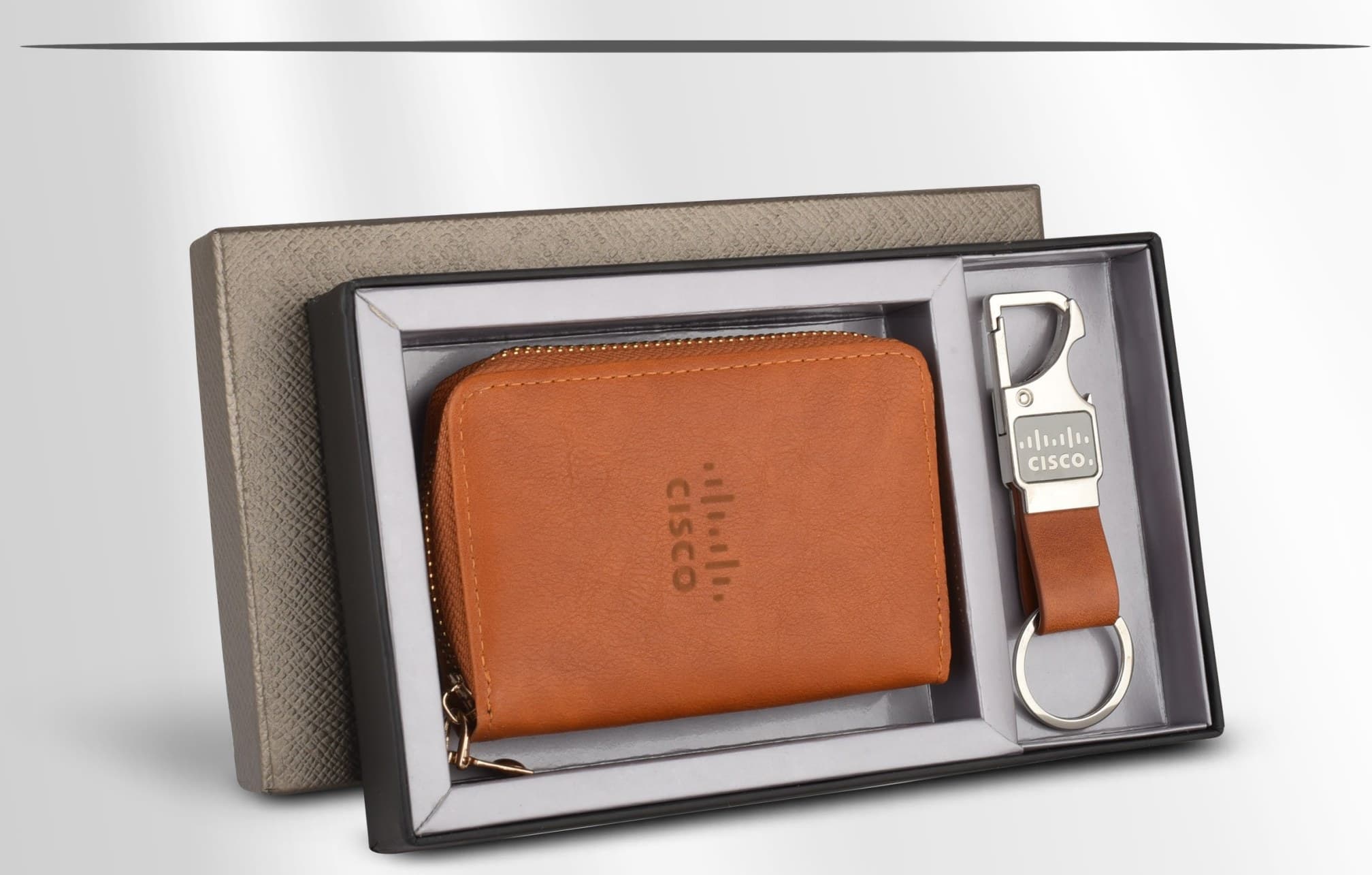 Zip Card Wallet & Keychain Set