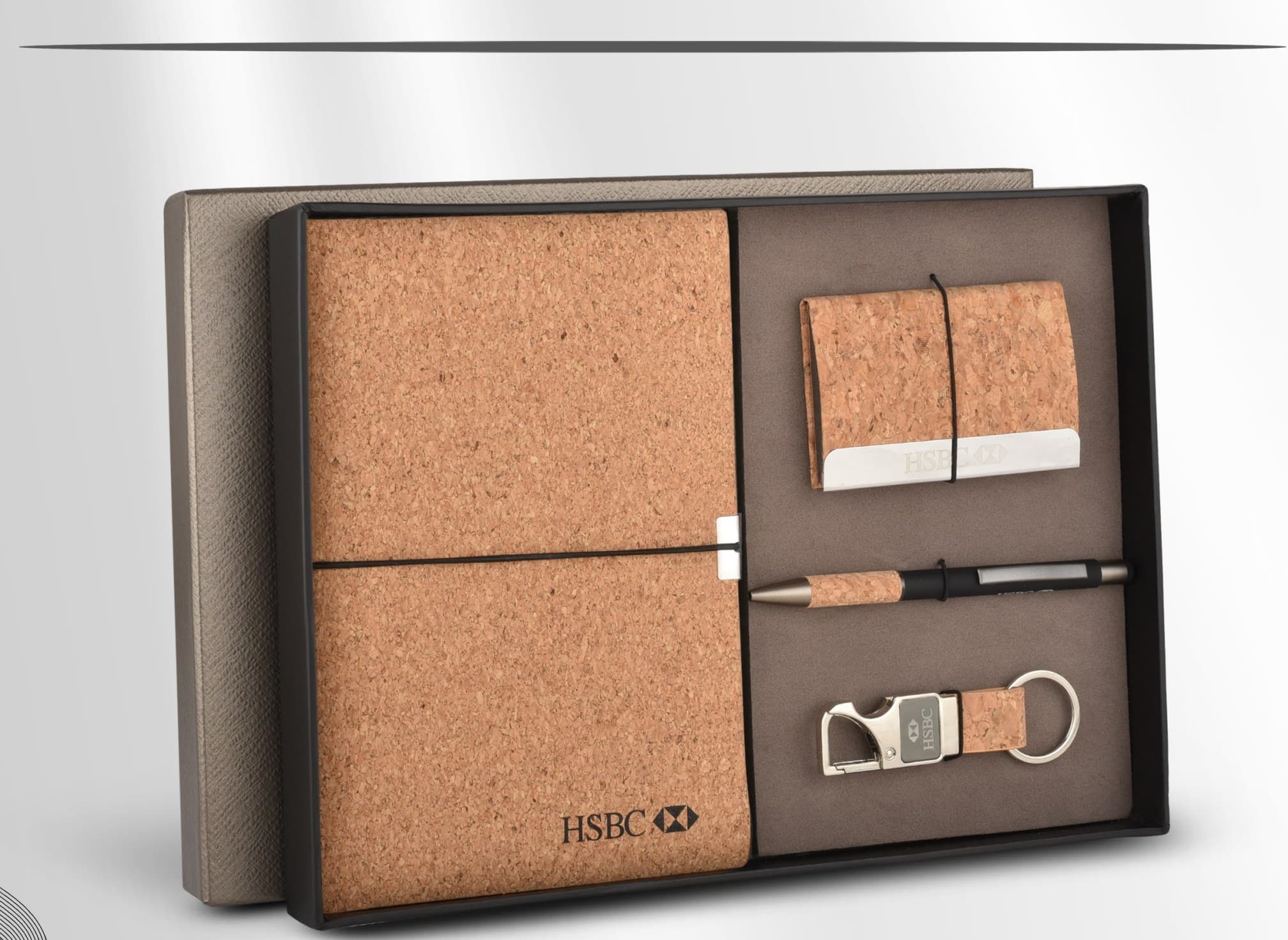 Cork Notebook Gift Set of Four