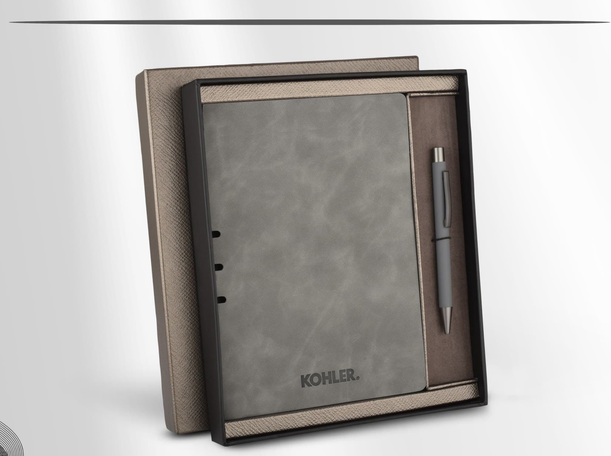 Suede-Finish Notebook & Pen Set